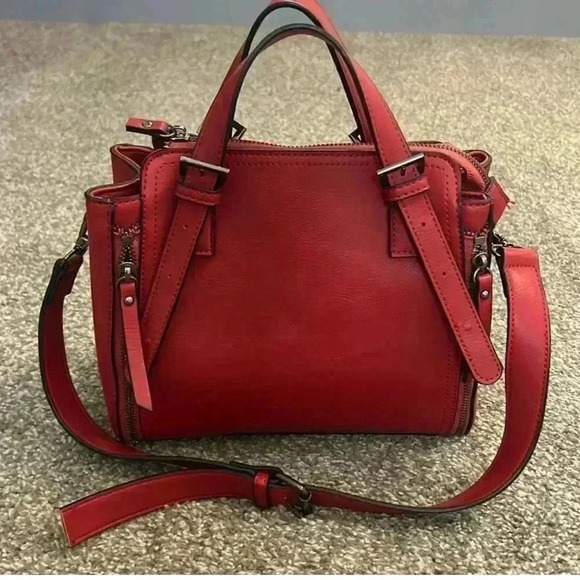 Handbags - Red top handle, shoulder bag. Read description.